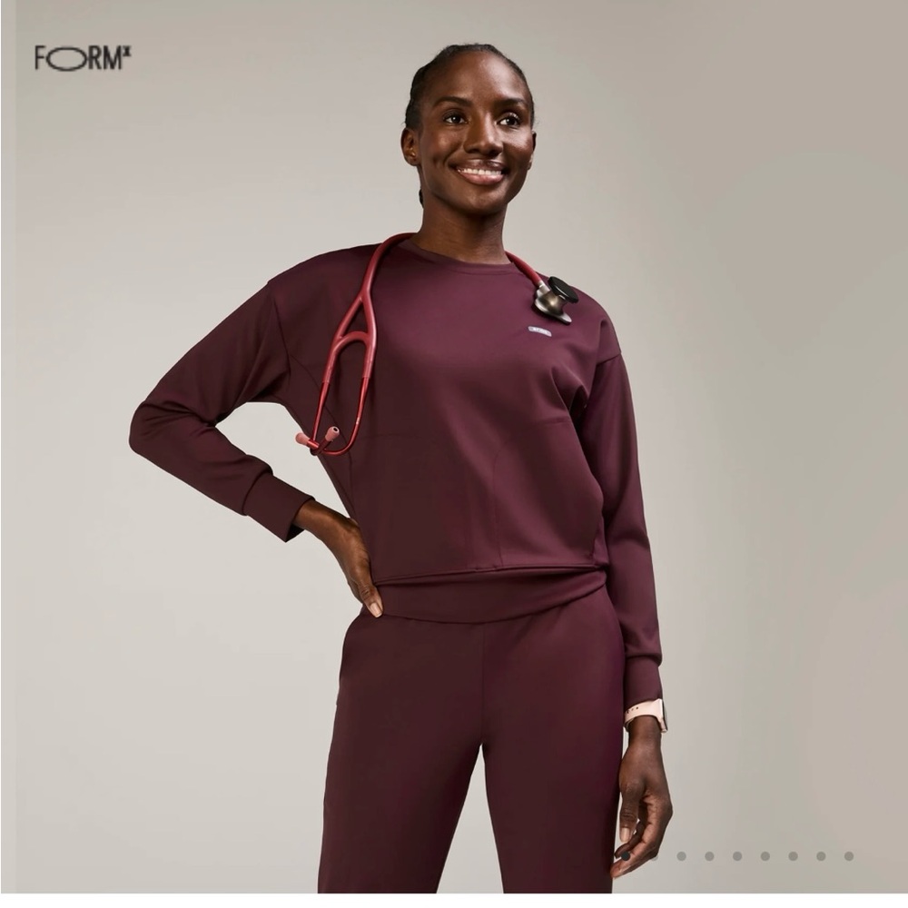 Figs Women's Burgundy Sweatshirt